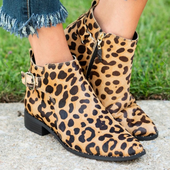 Steve madden leopard print boots Clearance
